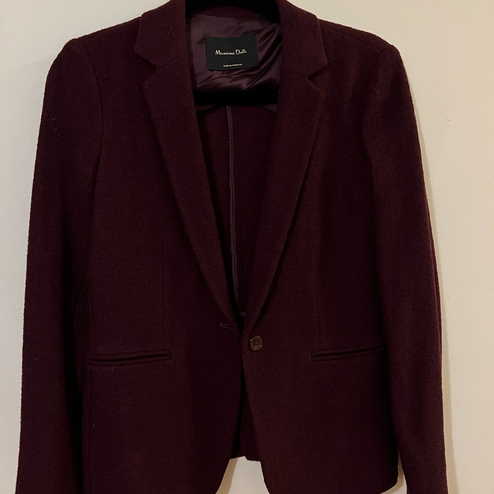 Massimo Dutti Slim Fit Wool Blazer size US 6